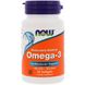 Риб'ячий Жир, Омега-3, Omega-3, Now Foods, 1000 Мг, 30 Гелевих Капсул