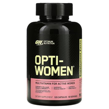 Мультивітаміни для жінок, Opti-Women, Optimum Nutrition, 120 капсул