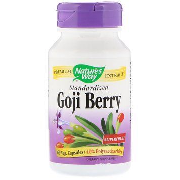 Ягоды Годжи (Экстракт), Goji Berry, Nature's Way, 60 капсул