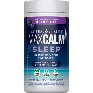 Магній з мелатоніном, смак лісових ягід, CALM Sleep Mag + Melatonin, Natural Vitality, 113 г