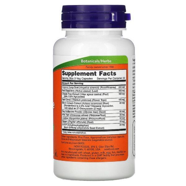 Менопауза, Трав'яний Комплекс, Menopause Support, Now Foods, 90 вегетаріанських капсул