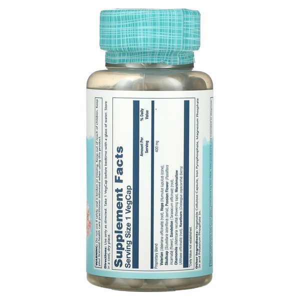 Здоровый сон, смесь трав SP-17, Sleep Blend SP-17, Solaray, 100 вегетарианских капсул