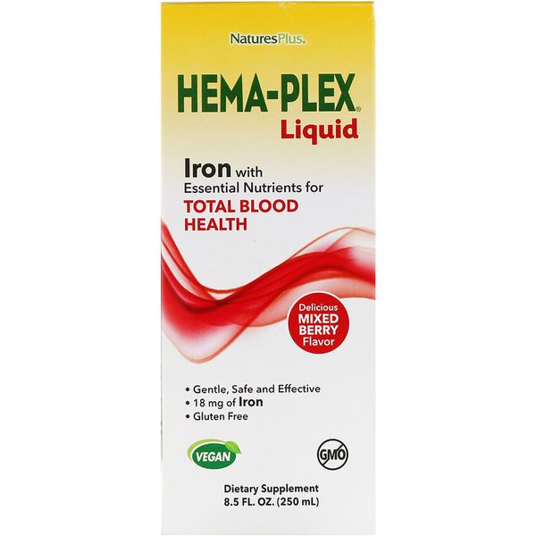 Рідкий комплекс Hema-Plex з залізом, Liquid iron, Natures Plus, 250 мл