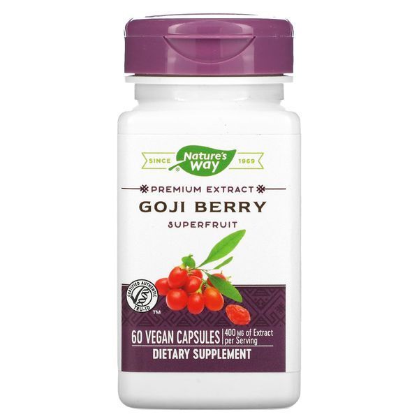 Ягоди Годжі (Екстракт), Goji Berry, Nature's Way, 60 капсул