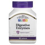 Пищеварительные ферменты, Digestive Enzymes, 21st Century, 60 капсул