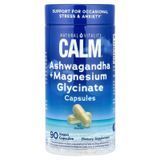Ашваганда та магній гліцинат, MAXCALM Ashwagandha + Magnesium Glycinate, Natural Vitality, 90 веганських капсул