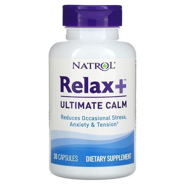 Глибокий спокій та врівноваженість, Relax+, Ultimate Calm, Natrol, 30 капсул
