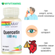 Кверцетин, Quercetin, Solaray, 500 мг, 90 вегетарианских капсул