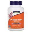 D-Манноза 500мг, Now Foods, 120 вегетарианских капсул