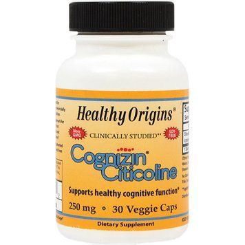 Цитиколін 250мг, Cognizin, Healthy Origins, 30 вегетаріанських капсул