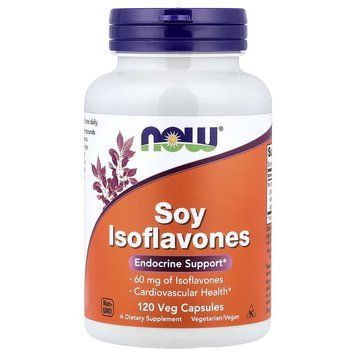 Соєві Ізофлавони, 150 мг, Soy Isoflavones, Now Foods, 120 вегетаріанських капсул