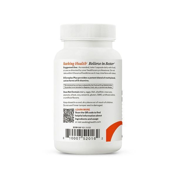 B-Комплекс, B Complex Plus, Seeking Health, 100 капсул
