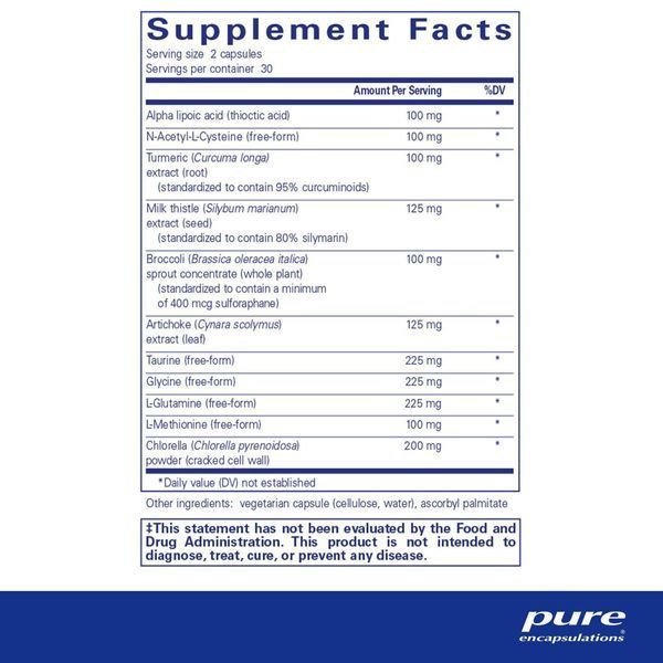 Комплекс для детокса печени и ЖКТ, Liver-G.I. Detox, Pure Encapsulations, 60 капсул