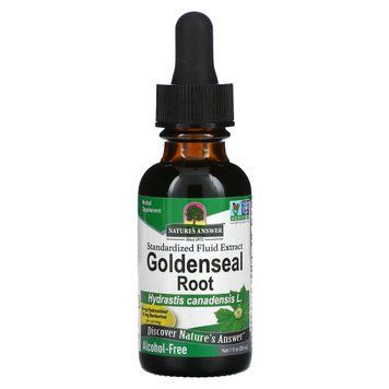 Экстракт желтокорня без спирта, Goldenseal Root, Nature's Answer, 30 мл
