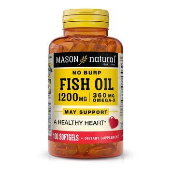 Риб'ячий жир і Омега 3 1200/360мг, Fish Oil & Omega 3, Mason Natural, 100 гелевих капсул