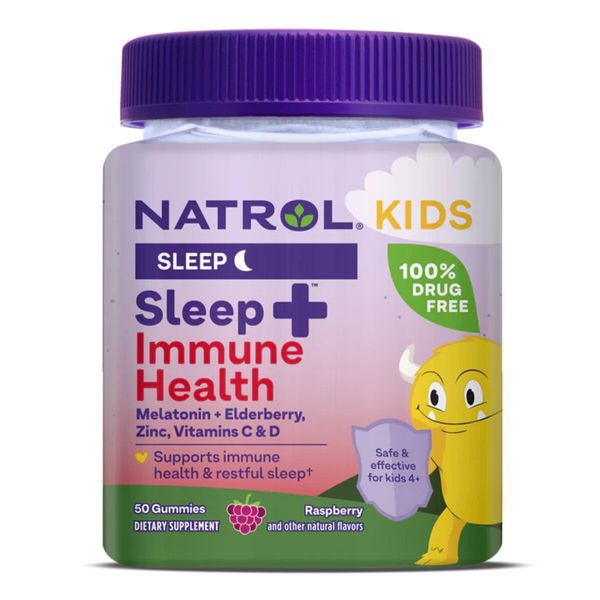 Здоровий сон та імунітет для дітей, смак ягід, Kids, Sleep + Immune Health, Natrol, 50 жувальних цукерок