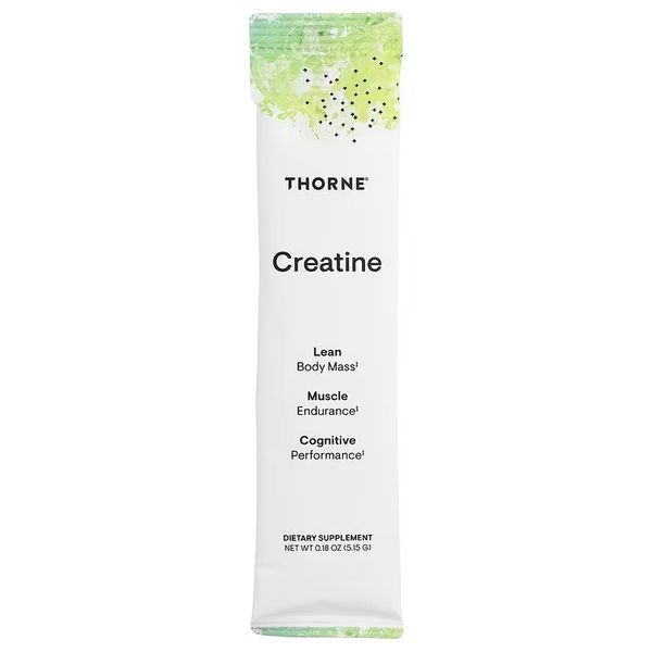 Креатин, Creatine, Thorne, 30 стіків по 5,15 гр