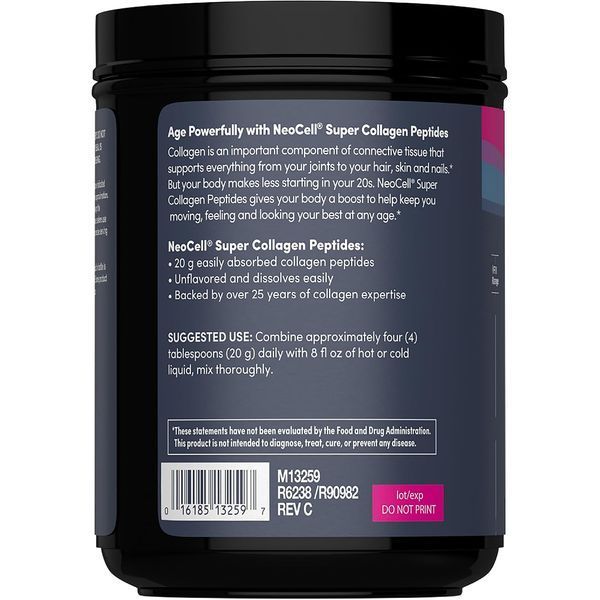 Пептиди Супер колагену, 20 гр, Тип 1&3, Super Collagen Peptides, NeoCell, 600 гр