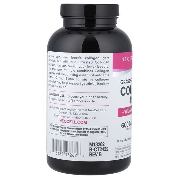 Супер Колаген з Вітаміном C та Біотином, Super Collagen + Vitamin C & Biotin, NeoCell, 270 таблеток