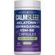 Мелатонін з ашвагандою, CALM Sleep Melatonin + Ashwagandha KSM-66, Natural Vitality, 60 капсул