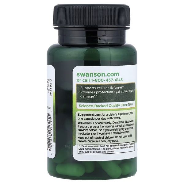 Індол-3-карбінол з ресвератролом, Indole-3-Carbinol with Resveratrol, Swanson, 60 капсул