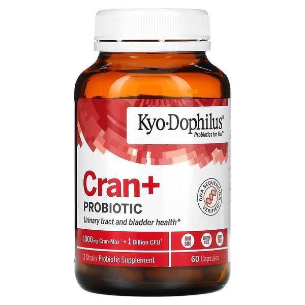 Пробіотик з журавлиною, Kyo-Dophilus, Cran+ Probiotic, Kyolic, 60 капсул