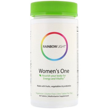 Мультивітаміни для Жінок, Women's One, Rainbow Light, 90 таблеток