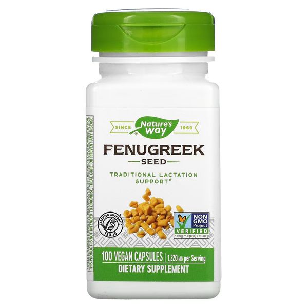 Пажитник, Fenugreek Seed, Nature's Way, 610 мг, 100 капсул