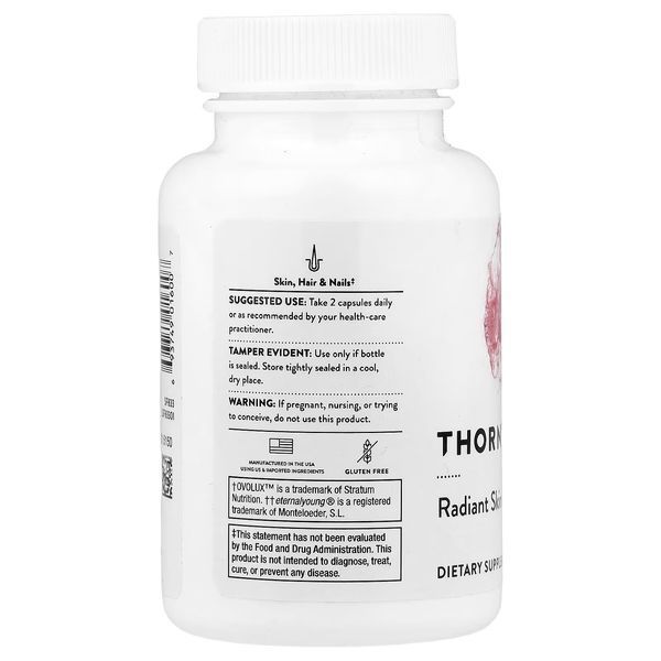 Комплекс для сияющей кожи, Radiant Skin Complex, Thorne, 60 капсул
