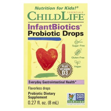 Пробіотики для імунітету дитини у краплях, InfantBiotics, Probiotic Drops, ChildLife, 8 мл