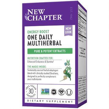 Трави для Підвищення Енергії, MultiHerbal Energy, New Chapter, 30 капсул