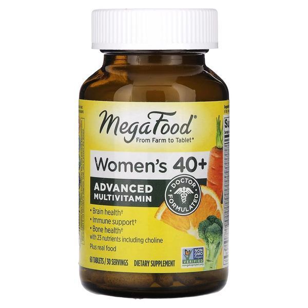 Мультивитамины для женщин 40+, Multi for Women 40+, MegaFood, 60 таблеток
