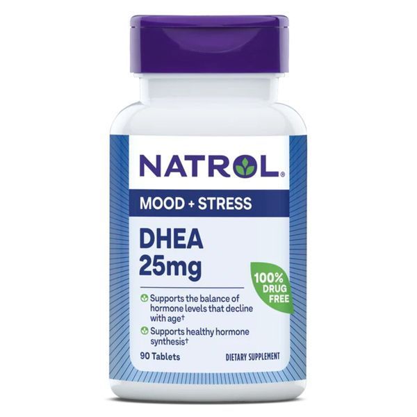 Дегідроепіандростерон, 25 мг, DHEA, Natrol, 90 таблеток