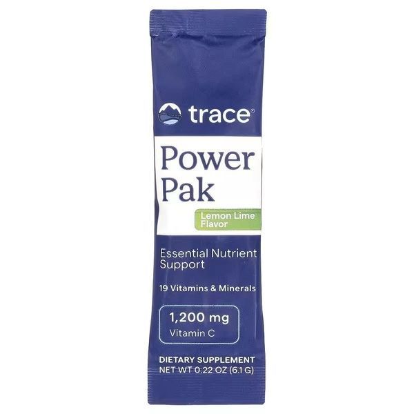 Электролиты, вкус лимон-лайм, Electrolyte Stamina PowerPak, Trace Minerals, 30 пакетов