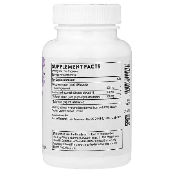 Повышение либидо у женщин, Women's Libido Boost, Thorne, 60 капсул