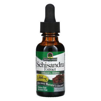 Экстракт лимонника без спирта, 2000 мг, Schisandra Extract, Nature's Answer, 30 мл