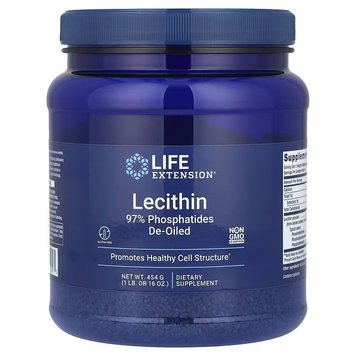 Лецитин, Lecithin, Life Extension, 454 гр