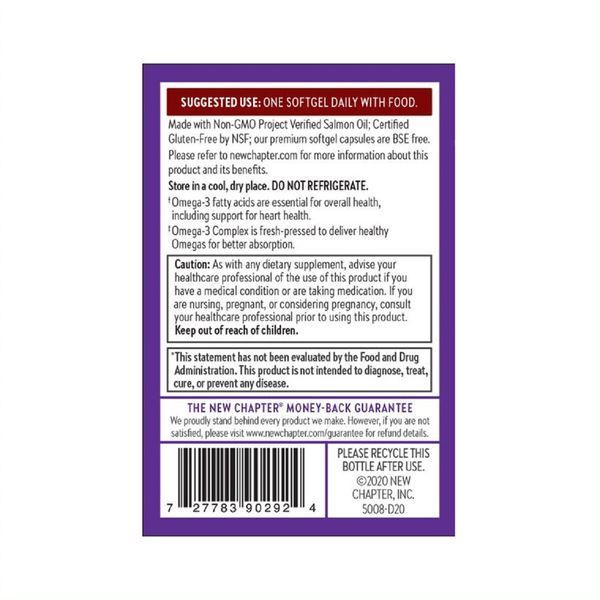 Омега 3 Комплекс, Omega 3 Complex, New Chapter, 30 желатиновых капсул