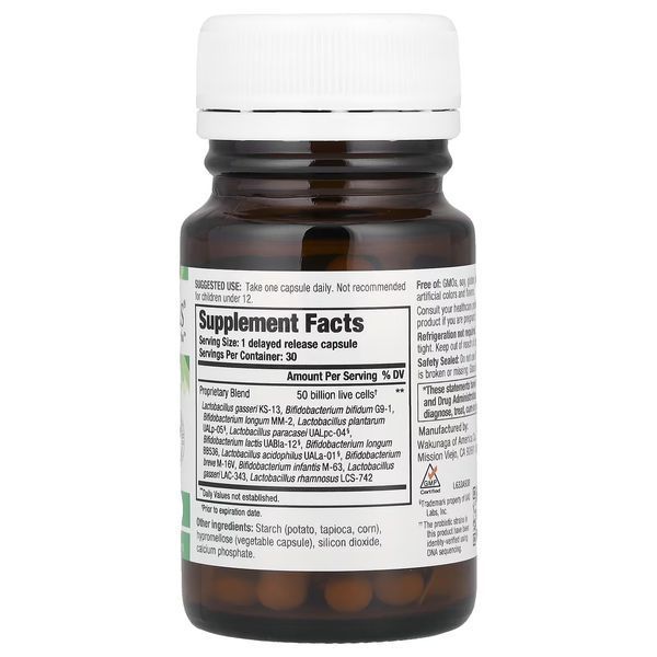 Пробиотик, 50 млрд КОЕ, Kyo-Dophilus, Max Probiotic, 50 Billion CFU, Kyolic, 30 вегетарианских капсул