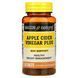 Яблучний оцет +, Apple Cider Vinegar Plus, Mason Natural, 60 таблеток