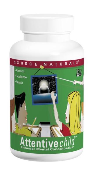 Комплекс для Підтримки Уваги у Дітей, Attentive Child, Source Naturals, 60 таблеток