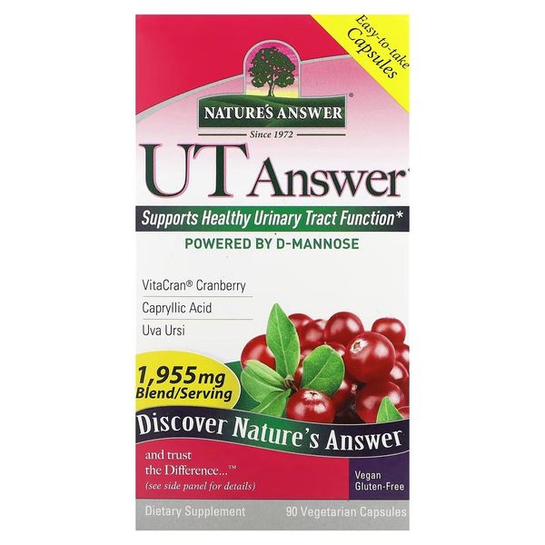 Здоров'я сечовивідних шляхів, UT Answer, Nature's Answer, 90 вегетаріанських капсул