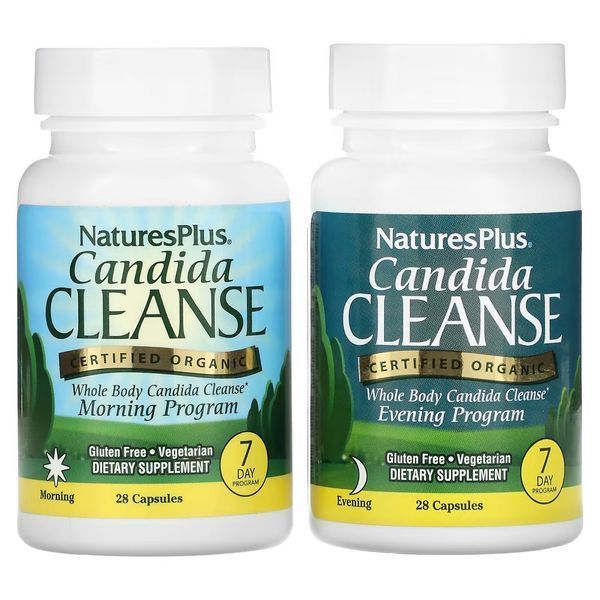 Очищення від кандиди за 7 днів, Candida Cleanse, Natures Plus, 56 капсул