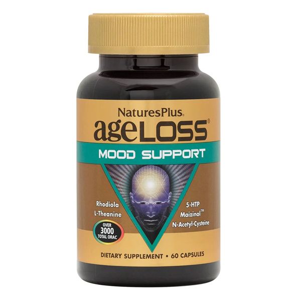 Комплекс для підтримки настрою, AgeLoss Mood Support, Natures Plus, 60 капсул