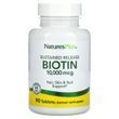 Биотин (В7) Медленного Высвобождения, Natures Plus, 10 мг, 90 Таблеток