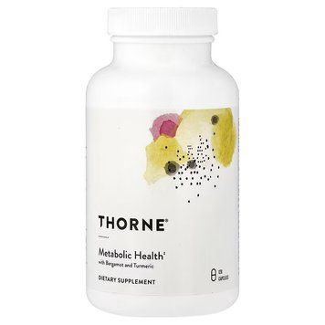 Метаболическое здоровье, Metabolic Health with Bergamot and Turmeric, Thorne, 120 капсул