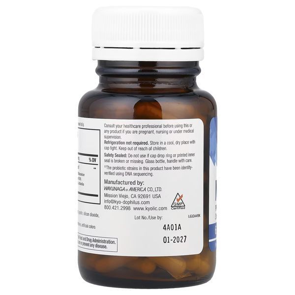 Пробиотики мульти, 6 млрд КОЕ, Kyo-Dophilus, Multi 9 Probiotic, 6 Billion CFU, Kyolic, 90 капсул