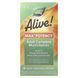 Мультивитамины повышенной эффективности без железа, Alive! Max3 Potency Multivitamin, No Added Iron, Nature's Way, 90 таблеток