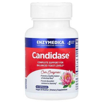 Кандидаза, Candidase, Enzymedica, 42 капсулы