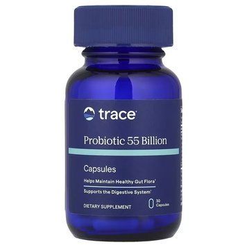 Пробіотик, 55 мільярдів, Probiotic, Trace Minerals, 30 капсул